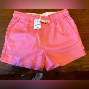 NWT // JCrew // Crewcuts Girls cotton shorts // pink // Large